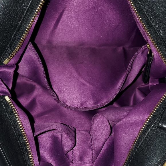 Coach Black Leather Madison Pinnacle Carrie Satchel - Picture 15 of 17